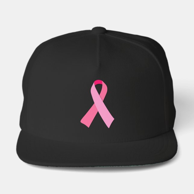 Pink Ribbon Snap Back Hat (Front)