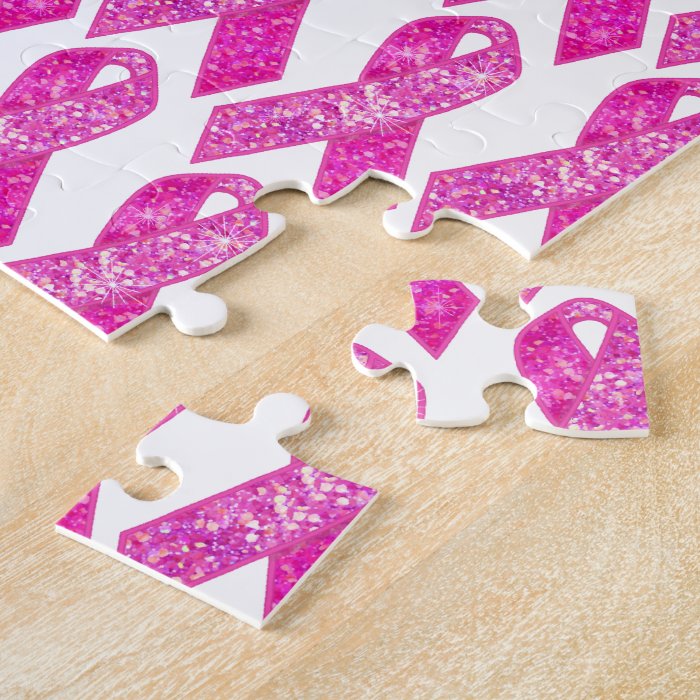 Pink Ribbon Sparkle gifts Puzzles