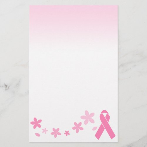 Pink Ribbon Stationery