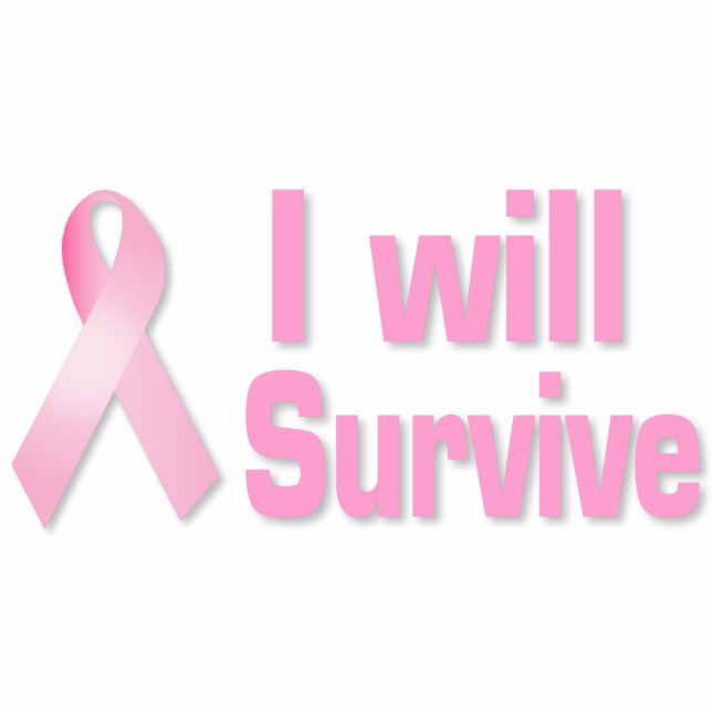 Pink ribbon statuette (Front)