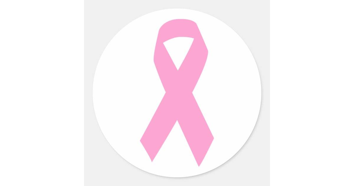 Pink Ribbon Sticker | Zazzle