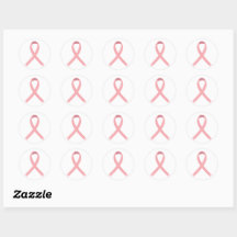 Pink Ribbon Stickers Breast Cancer Awareness