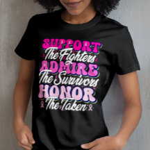 Pink Ribbon Support Admire Honor Breast Awareness