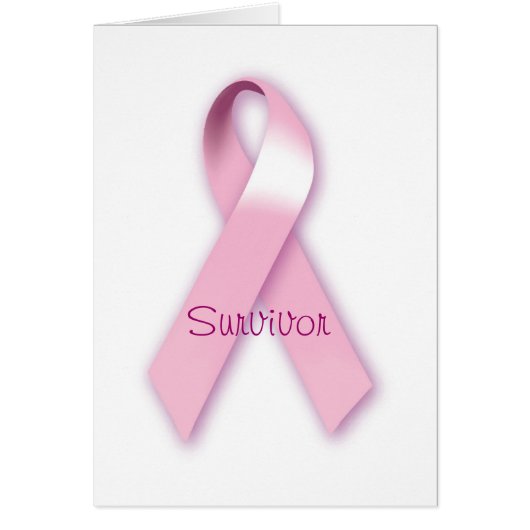 Pink Ribbon Survivor Card (Front)