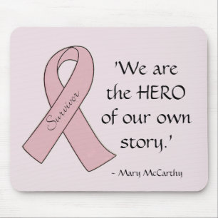 Pink Ribbon Survivor/Hero - Mousepad