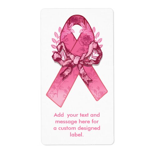 Pink Ribbon Survivor Label