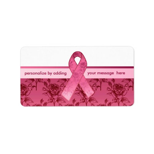 Pink Ribbon Survivor Label