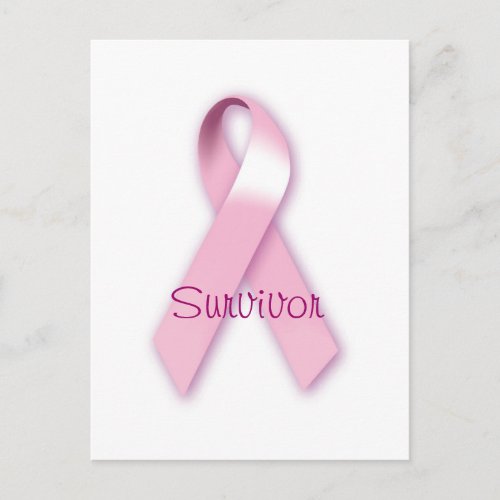 Pink Ribbon Survivor Postcard
