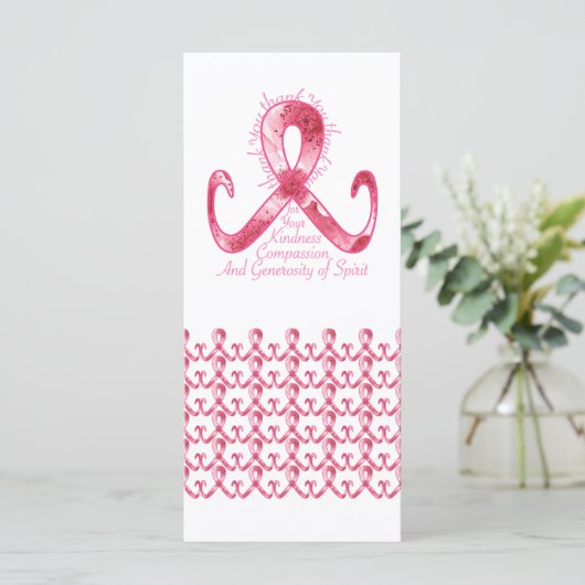 Pink Ribbon Thank You (Standing Front)