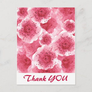 Pink Ribbon Thank You Postcard