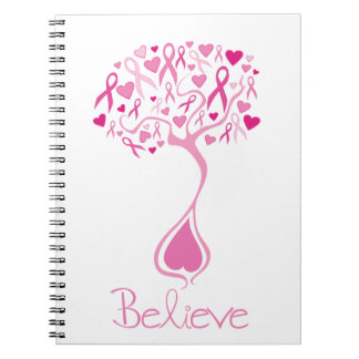 Pink Ribbon/Tree of Life Breast Cancer Notebook
