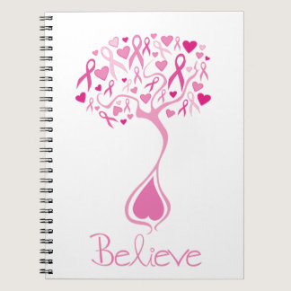 Pink Ribbon/Tree of Life Breast Cancer Notebook