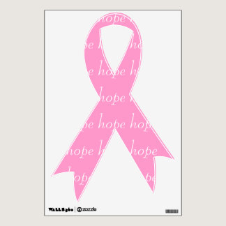 Pink Ribbon Wall Stickers (Hope)