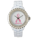 Pink Ribbon Watch Breast Cancer at Zazzle