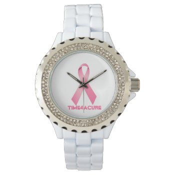 Pink Ribbon Watch Breast Cancer by RibbonJewelsBoutique at Zazzle