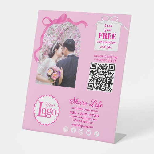 Pink Ribbon Wedding Business Promotion