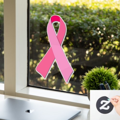 Pink Ribbon Window Cling