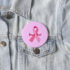 Pink Ribbon with Custom Text