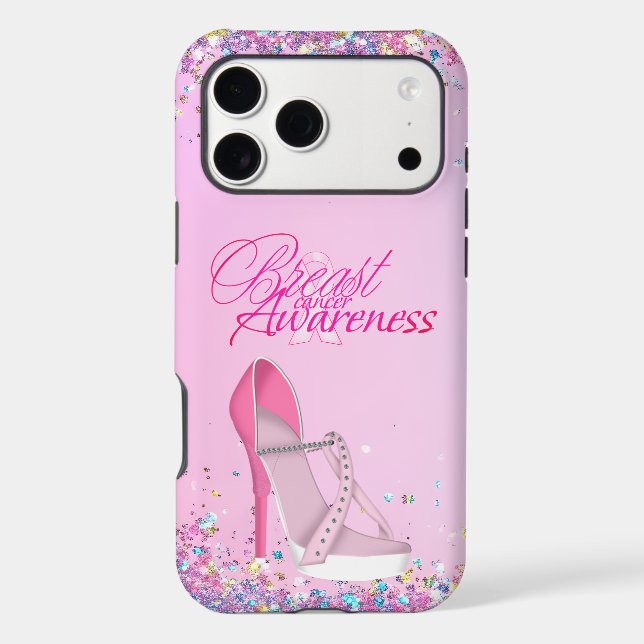Pink RibbonCase-Mate iPhone CASE (Back)