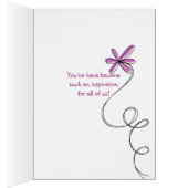 Pink Ribbons and Daisies Cards (Inside (Right))
