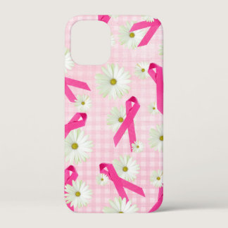 Pink Ribbons and Daisies iPhone 12 Mini Case