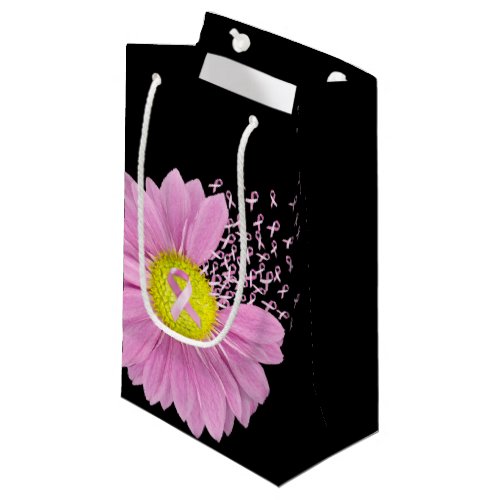 Pink Ribbons and Daisy  Small Gift Bag