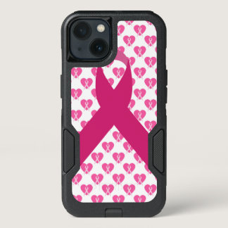 PINK RIBBONS BREAST CANCER AWARENESS SUPPORT iPhone 13 CASE
