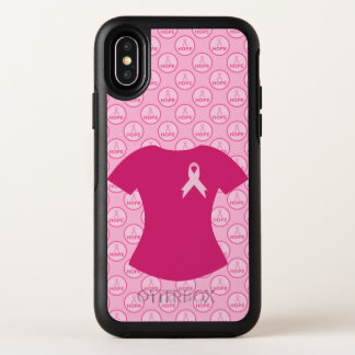 PINK RIBBONS BREAST CANCER SUPPORT OtterBox SYMMETRY iPhone X CASE