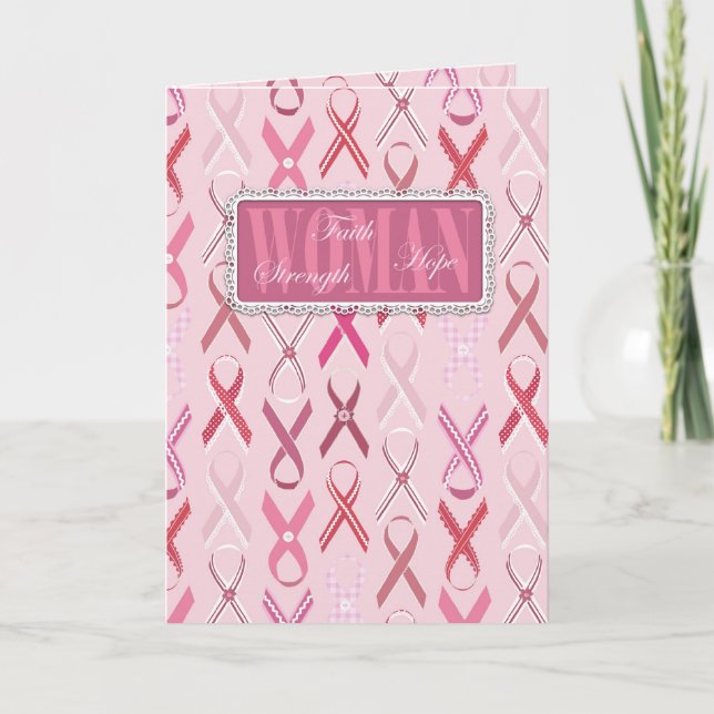 Pink Ribbons Card (Front)