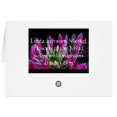 Pink Ribbons Cards (Back Horizontal)