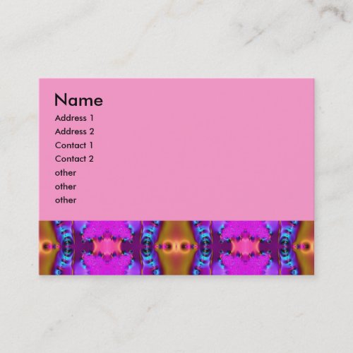 pink ribbons fractal business cards