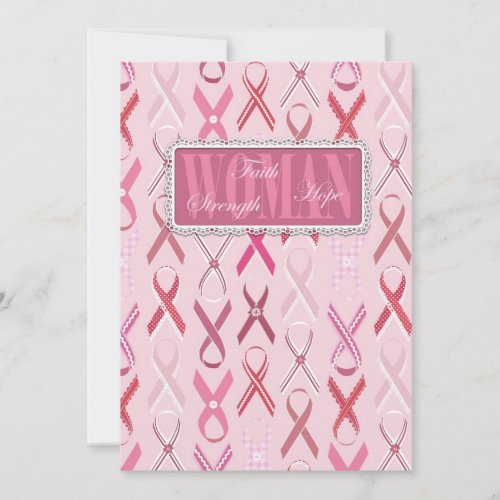 Pink Ribbons Invitation