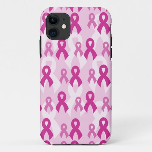 Pink RibbonsLightBreast Cancer iPhone 11 Case