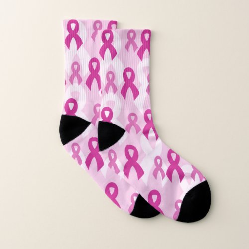 Pink RibbonsLightBreast Cancer Socks