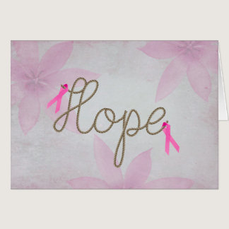 Pink Ribbons on Hope Text