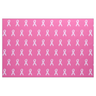 Pink Ribbons Patterned Fabric