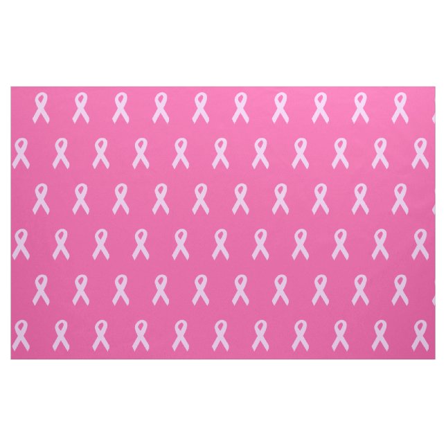 Pink Ribbons Patterned Fabric (Yard)