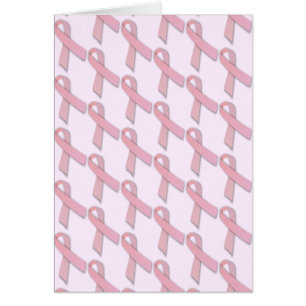 Pink Ribbons Tiled Pattern Cards