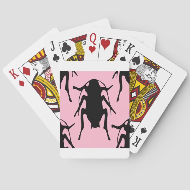 Pink Roaches Poker Cards (Back)