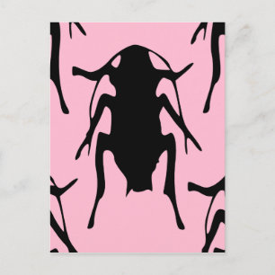 Pink Roaches Postcard
