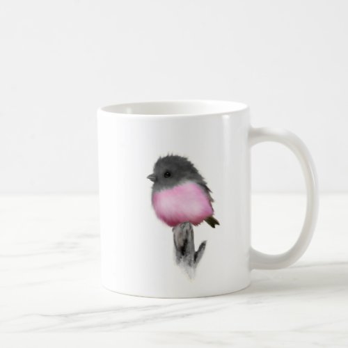 Pink Robin Bird Mugs