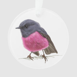 Pink Robin Songbird Ornament