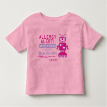 Pink Robot Food Allergy Alert Shirt