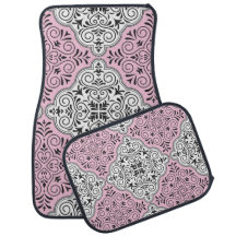Pink Rococo Pattern Flourish
