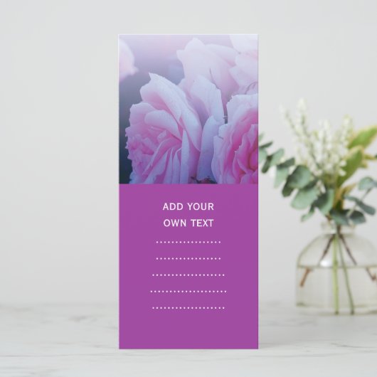 Pink romantic rose flowers (Standing Front)