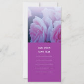 Pink romantic rose flowers (Front)