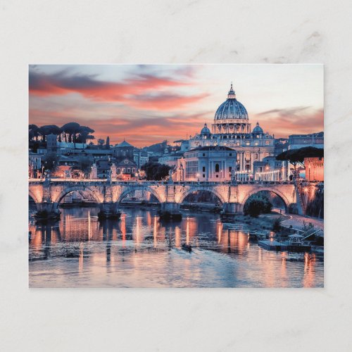 Pink Rome Postcard