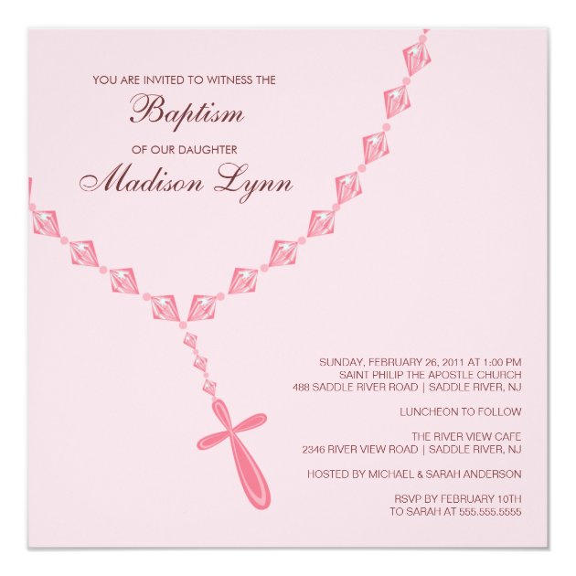 rosary for baby girl baptism