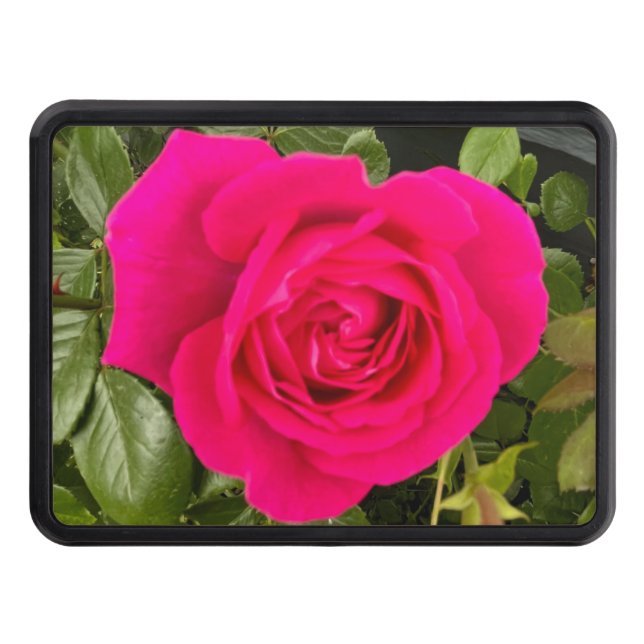 Pink Rose #4 Hitch Cover (Front)