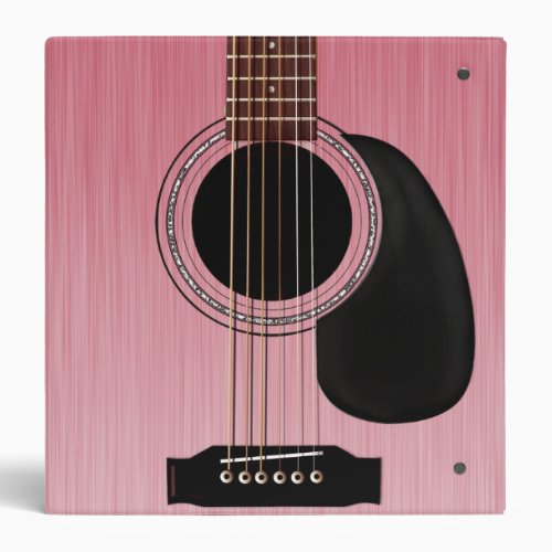 Pink Rose Acoustic Guitar Binder